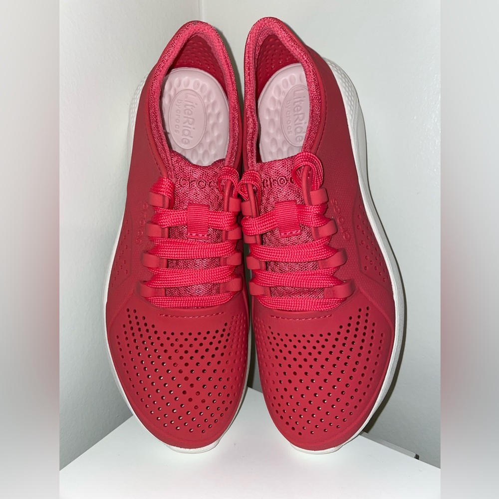 COPY - Crocs women’s sneakers - Literide Pacer - Poppy Red sz. 8